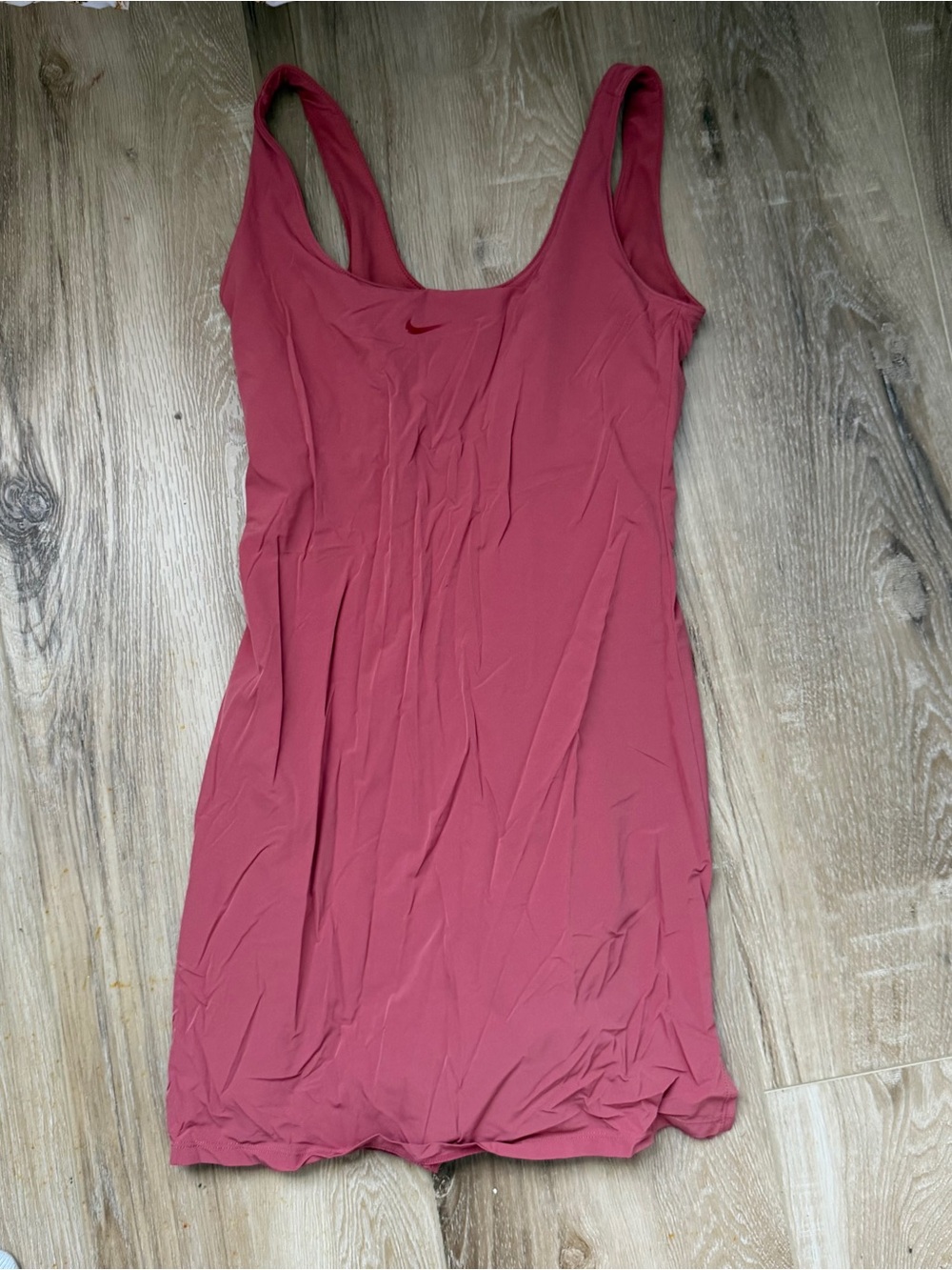 Nike Rose Pink Scoop Athletic Tank Dress